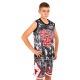 Форма баскетбольна дитяча NBA клуб Chicago Bulls 23 S-2XL чорний-білий