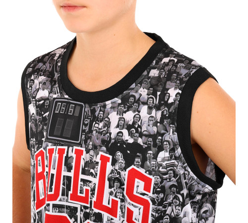 Форма баскетбольна дитяча NBA клуб Chicago Bulls 23 S-2XL чорний-білий