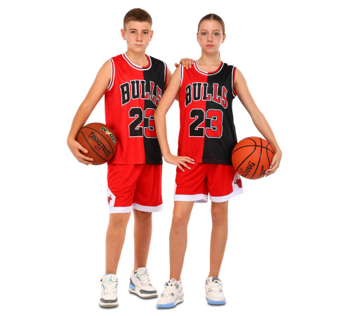 Форма баскетбольна дитяча NBA клуб Chicago Bulls 23 S-2XL червоний-чорний