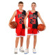 Форма баскетбольна дитяча NBA клуб Chicago Bulls 23 S-2XL червоний-чорний