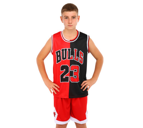 Форма баскетбольна дитяча NBA клуб Chicago Bulls 23 S-2XL червоний-чорний