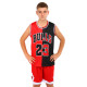 Форма баскетбольна дитяча NBA клуб Chicago Bulls 23 S-2XL червоний-чорний