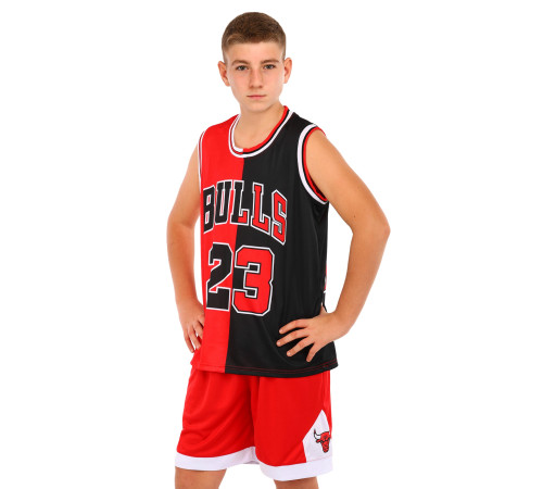 Форма баскетбольна дитяча NBA клуб Chicago Bulls 23 S-2XL червоний-чорний