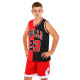Форма баскетбольна дитяча NBA клуб Chicago Bulls 23 S-2XL червоний-чорний