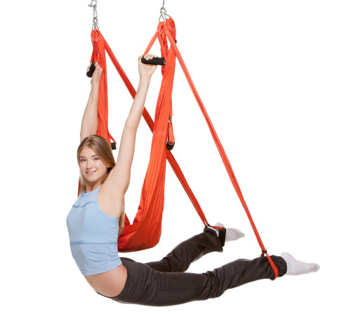 Гамак для йоги з ручками Antigravity Yoga SP-Planeta кольори в асортименті