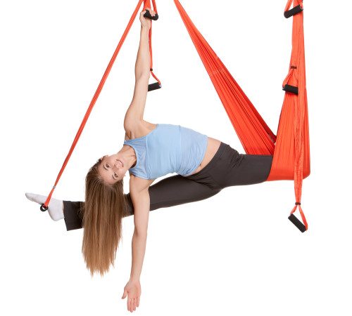 Гамак для йоги з ручками Antigravity Yoga SP-Planeta кольори в асортименті
