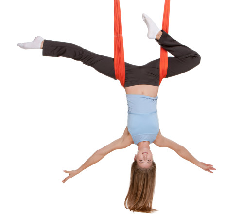 Гамак для йоги з ручками Antigravity Yoga SP-Planeta кольори в асортименті