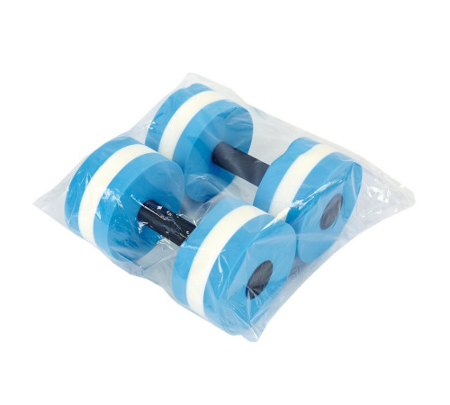 Гантель для аквафітнесу та аквааеробіки аква-гантель Aqua Dumbbell SP-Sport 1шт блакитний-білий