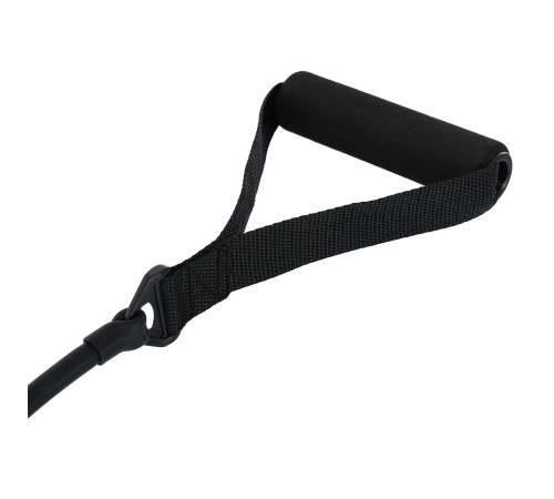 Еспандер трубчастий з ручками та лямками для ніг BODY SHAPER SP-Sport чорний