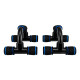 Упоры для отжиманий 2штуки AOPI PUSH-UP BAR 22х15х12см серый-черный