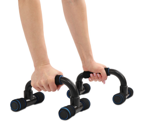Упоры для отжиманий 2штуки AOPI PUSH-UP BAR 22х15х12см серый-черный