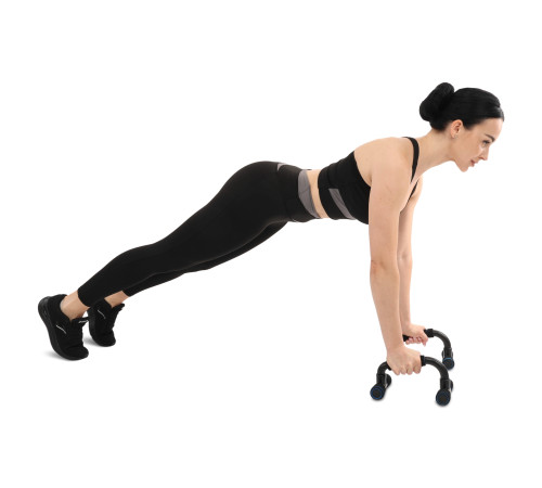Упоры для отжиманий 2штуки AOPI PUSH-UP BAR 22х15х12см серый-черный