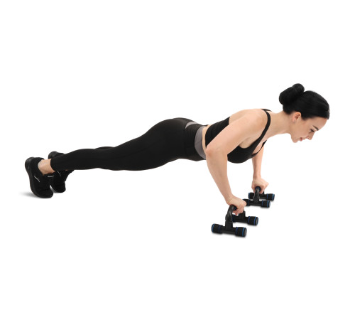 Упоры для отжиманий 2штуки AOPI PUSH-UP BAR 22х15х12см серый-черный