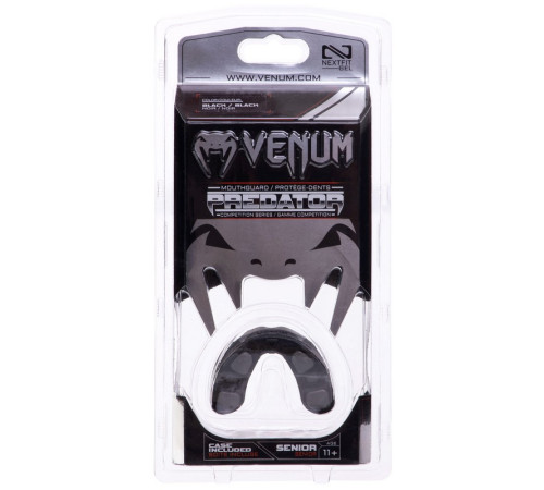 Капа боксерська однощелепна двошарова VENUM PREDATOR чорний