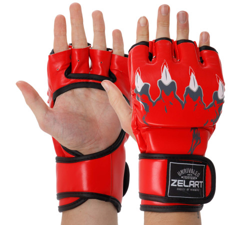 Рукавиці для змішаних єдиноборств MMA Zelart S-XL кольори в асортименті