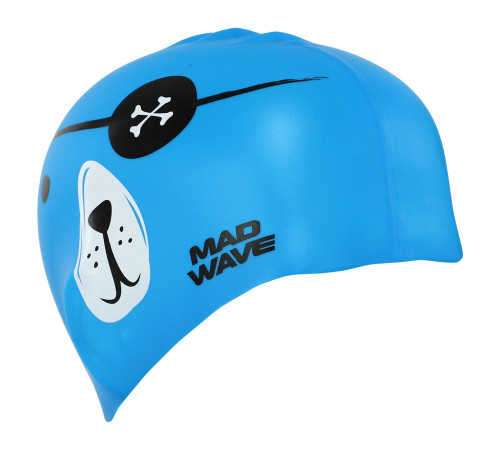 Шапочка для плавання силіконова юніорська MadWave Junior PIRATE кольори в асортименті