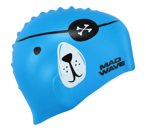Шапочка для плавання силіконова юніорська MadWave Junior PIRATE кольори в асортименті
