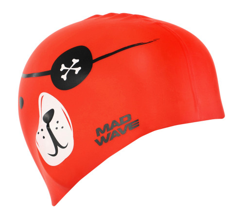 Шапочка для плавання силіконова юніорська MadWave Junior PIRATE кольори в асортименті