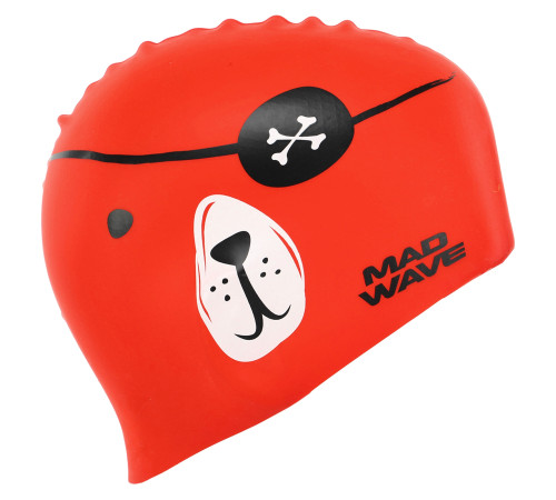 Шапочка для плавання силіконова юніорська MadWave Junior PIRATE кольори в асортименті