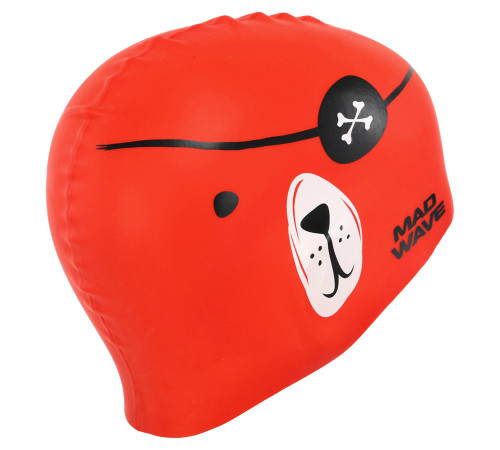 Шапочка для плавання силіконова юніорська MadWave Junior PIRATE кольори в асортименті