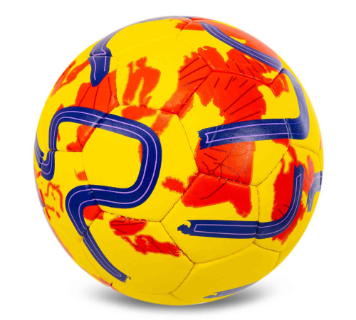М'яч футбольний SOCCERMAX REAL MADRID №5 PU жовтий-червоний