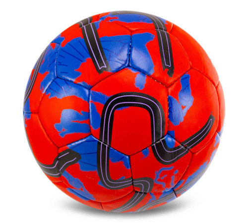 М'яч футбольний SOCCERMAX BARCELONA №5 PU червоний-синій