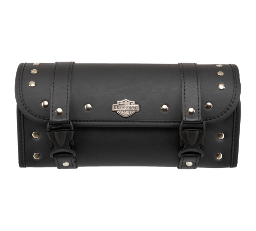 Кофр-тубус Батон передній для мотоцикла з екошкіри Tool Bag HARLEY DAVIDSON 1шт 30х12х9см чорний