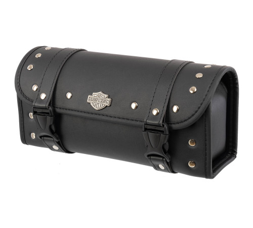 Кофр-тубус Батон передній для мотоцикла з екошкіри Tool Bag HARLEY DAVIDSON 1шт 30х12х9см чорний