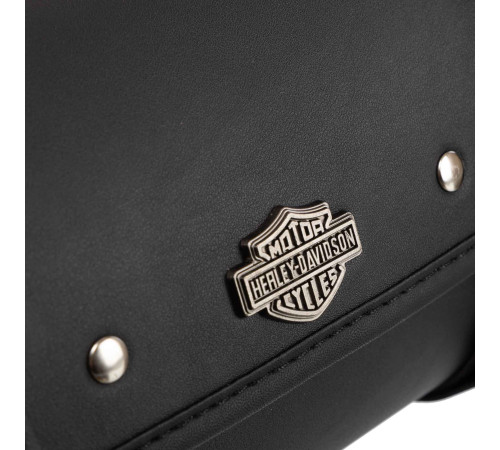 Кофр-тубус Батон передній для мотоцикла з екошкіри Tool Bag HARLEY DAVIDSON 1шт 30х12х9см чорний