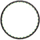 Обруч для похудения массажный разборной Хула Хуп Hula Hoop DOUBLE GRACE MAGNETIC 8 секций черный