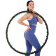 Обруч для похудения массажный разборной Хула Хуп Hula Hoop DOUBLE GRACE MAGNETIC 8 секций черный