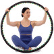 Обруч для похудения массажный разборной Хула Хуп Hula Hoop DOUBLE GRACE MAGNETIC 8 секций черный