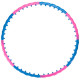 Обруч для похудения массажный разборной Хула Хуп Hula Hoop DYNAMIC JIESEN HOOP 8 секций розовый-синий