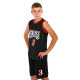 Форма баскетбольна дитяча NBA клуб Sixers 3 S-2XL чорний-червоний