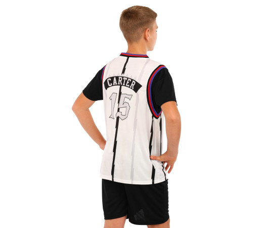 Форма баскетбольная детская NBA клуб Raptors 15 S-2XL белый-черный