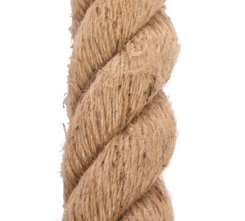 Канат для лазіння з сизалю з кріпленням Combat Battle Rope Zelart 9м коричневий