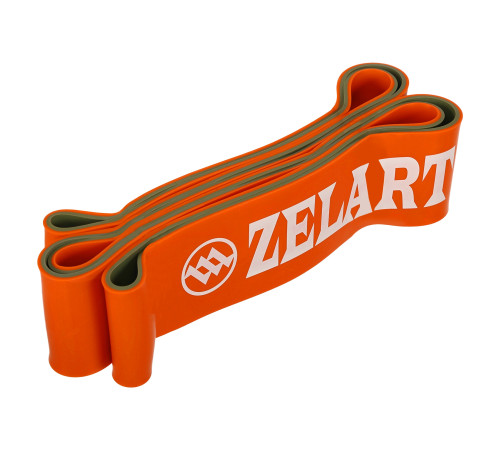 Резина петля для подтягиваний и тренировок лента силовая двухслойная Zelart DUAL POWER BAND цвета в ассортименте
