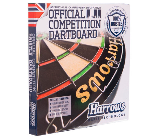 Дартс із сизалю Sisal Harrows OFFICIAL COMPETITION DARTBOARD 46см