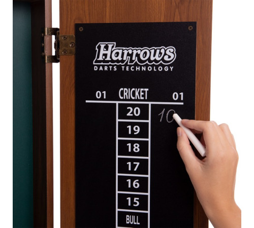 Дартс із кабінетом для мішені з Сизалю Sisal 6 дротиків і мішень Harrows PROS CHOICE COMBO SET 46см