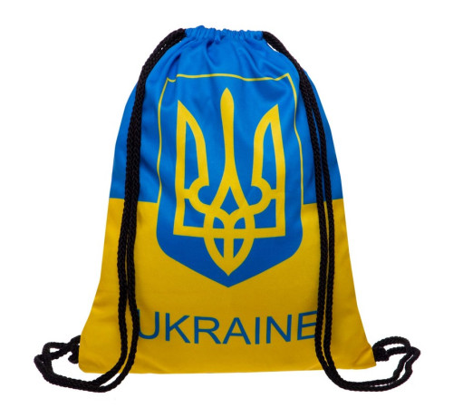 Рюкзак-мішок SP-Sport UKRAINE 37х46см жовтий-блакитний