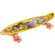 Пенні борд Penny Board круїзер пластиковий з колесами які світяться та ручкою для перенесення 24" SP-Sport жовтий-чорний