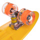 Пенні борд Penny Board круїзер пластиковий з колесами які світяться та ручкою для перенесення 24" SP-Sport жовтий-чорний