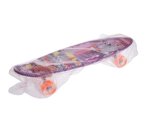 Пенні борд Penny Board круїзер пластиковий з колесами які світяться та ручкою для перенесення 24" SP-Sport бузковий