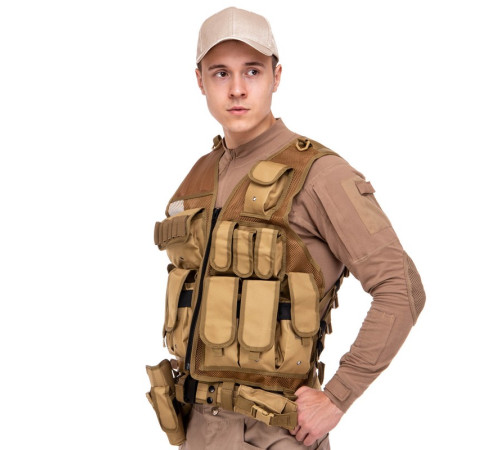Розвантажувальний жилет універсальний на 8 кишень Military Rangers кольори в асортименті