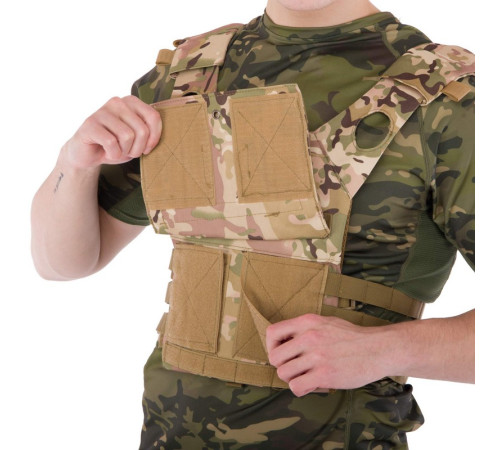 Плитоноска для бронепластин із системою MOLLE Military Rangers кольори в асортименті
