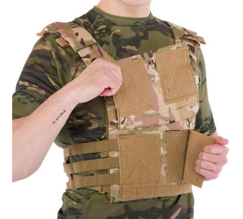 Плитоноска для бронепластин із системою MOLLE Military Rangers кольори в асортименті