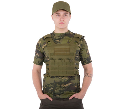 Плитоноска для бронепластин із системою MOLLE Military Rangers кольори в асортименті