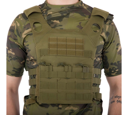 Плитоноска для бронепластин із системою MOLLE Military Rangers кольори в асортименті