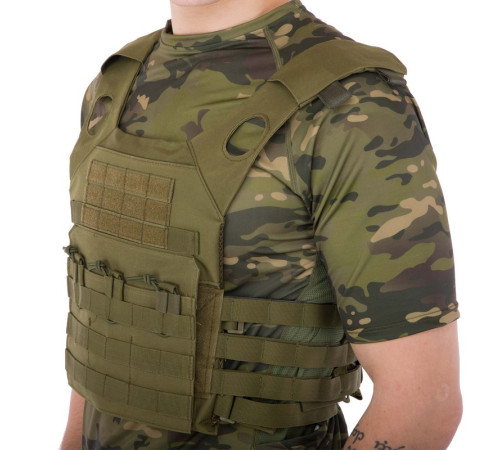 Плитоноска для бронепластин із системою MOLLE Military Rangers кольори в асортименті
