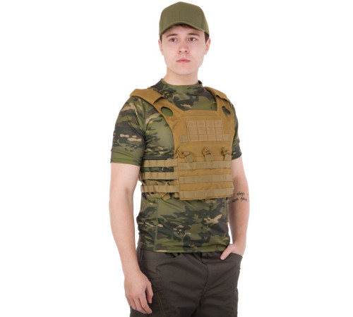 Плитоноска для бронепластин із системою MOLLE Military Rangers кольори в асортименті